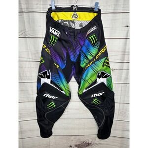 Thor Pro Core Motocross Pants Men 36 Multi-Color Monster Energy Vans Racing MX